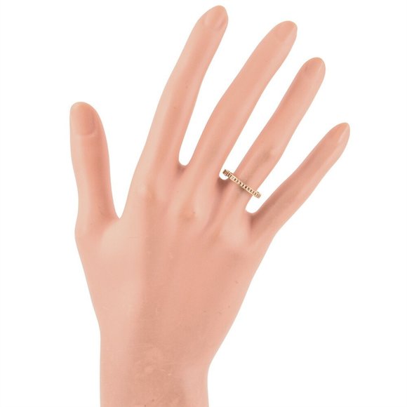 Tiffany & Co. Rock Small Ring Pink Sapphire Approx. Size 11 18KPG 4.2g Gold - Picture 5 of 6